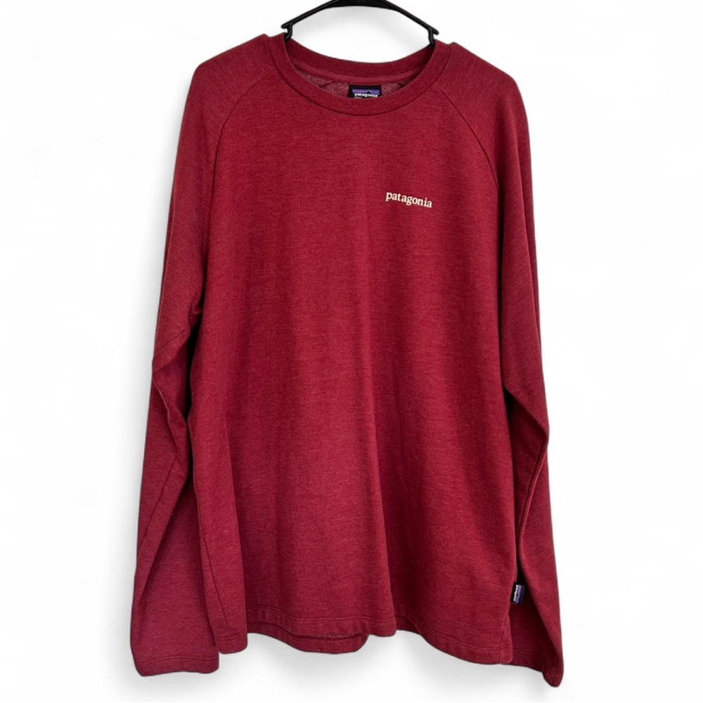 Patagonia Men's Burgundy Long Sleeve Tee